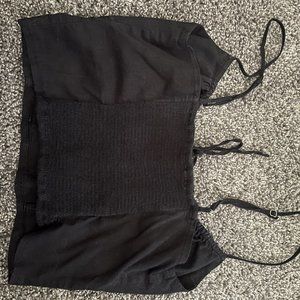 Black Tank Top Crop Top